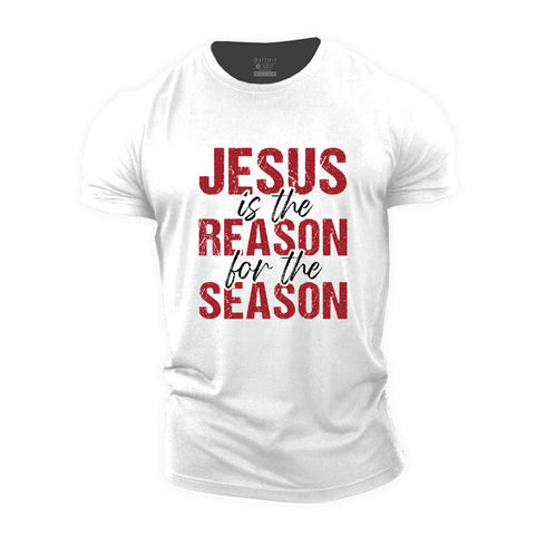 Men's Jesus Is The Reason For The Season Cotton T-Shirt