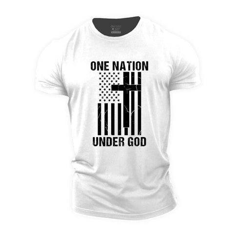 Men's One Nation Under God Cotton T-Shirt