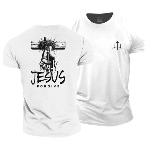 Unisex Jesus Forgive Cotton T-Shirt