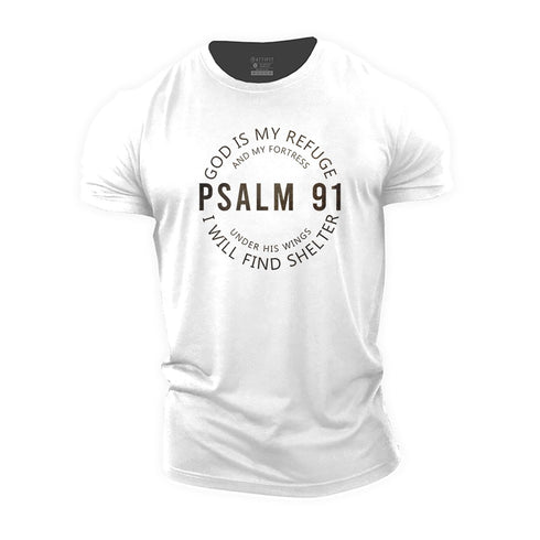 Men's God Is My Refuge Cotton T-Shirt