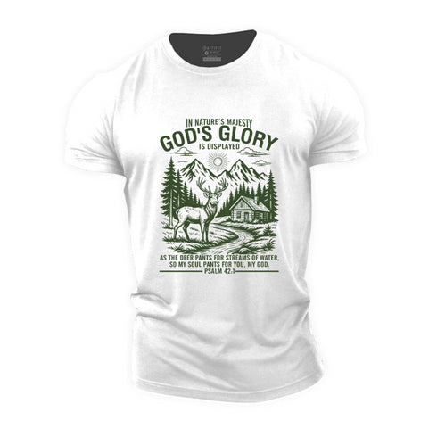 Men's God's Glory Is Displayed Cotton T-Shirt