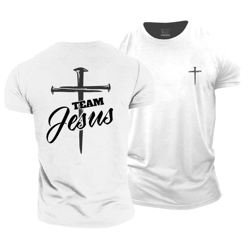 Men's Team Jesus Cotton T-Shirt