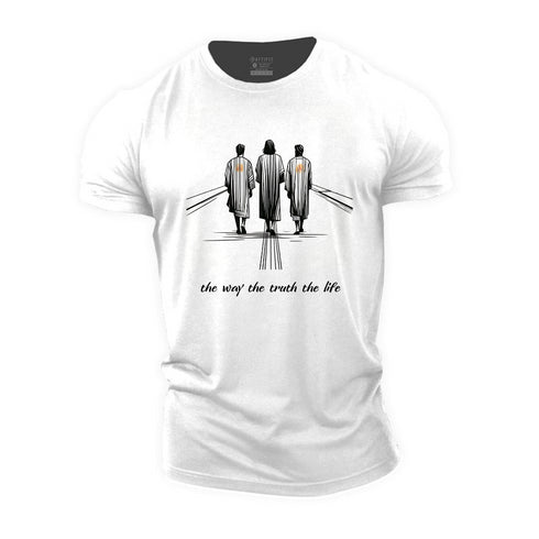 Men's The Way The Truth The Life Cotton T-Shirt