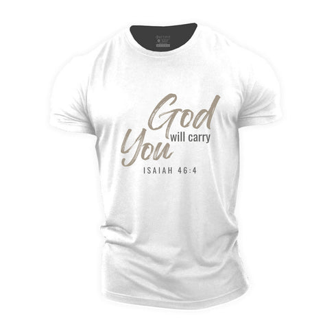 Men's God Will Carry You Cotton T-Shirt