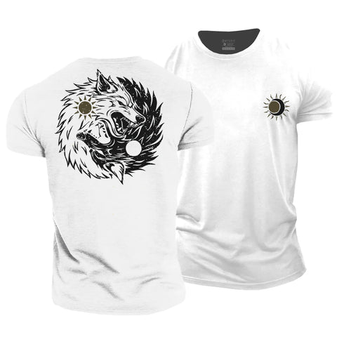 Men's Hati & Sköll Wolves Cotton T-Shirt