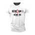 Men's Here Am I Send Me Cotton T-Shirt