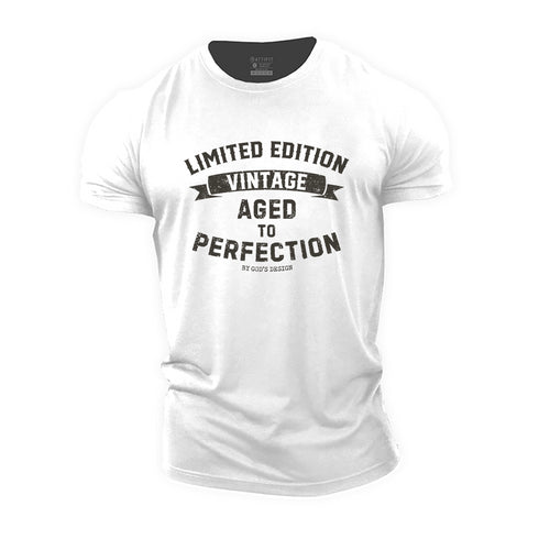 Men's Limited Edition Vintage Aged to Perfection Cotton T-Shirt