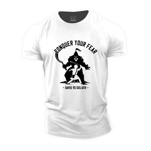 Men's CONQUER YOUR FEAR Cotton T-Shirt