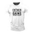 Men's Father Forgive Me for These Gains Cotton T-Shirt