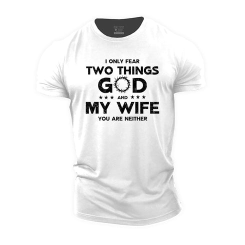 Men's God and Wife Cotton T-Shirt