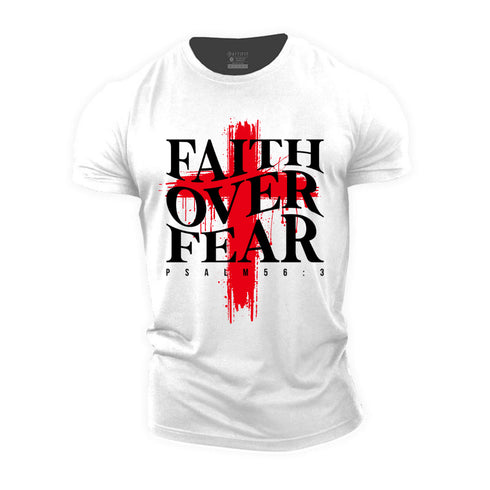 Unisex Faith Over Fear Cotton T-Shirt