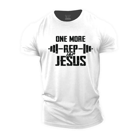 Men's One More Rep for Jesus Cotton T-Shirt