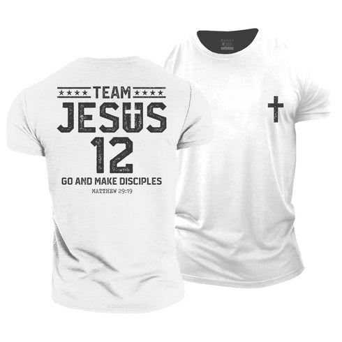 Men's Team Jesus 12 Cotton T-Shirt