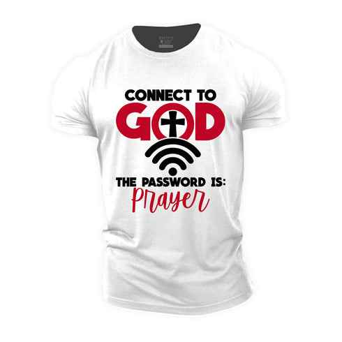 Unisex Connect to God Wifi Cotton T-Shirt