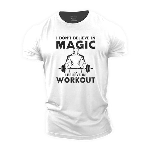 Men's I Believe in Workout Cotton T-Shirt