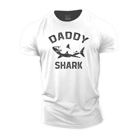 Men's Daddy Shark Cotton T-Shirt