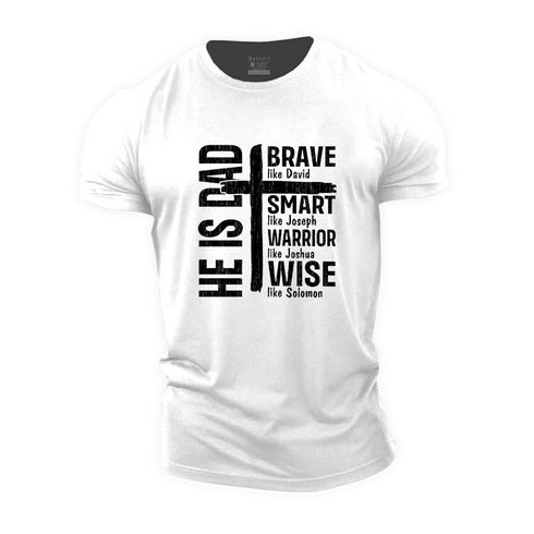 Men's He Is Dad Cotton T-Shirt