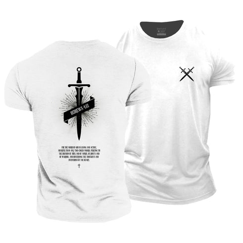 Men's HEBREWS 4:12 Cotton T-Shirt