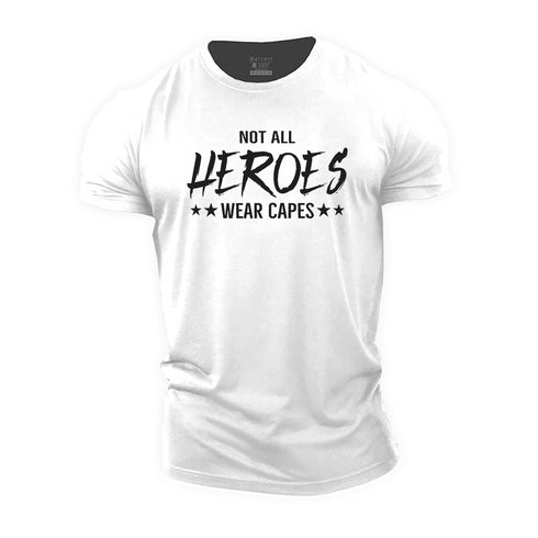 Men's Not All Heroes Wear Capes Cotton T-Shirt