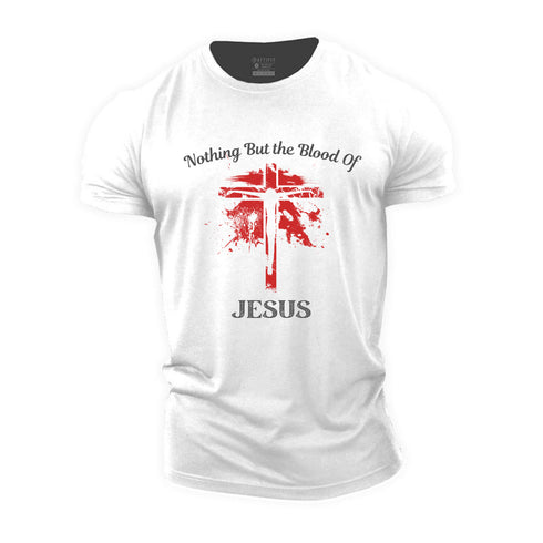 Men's Nothing But the Blood Of Jesus Cotton T-Shirt
