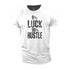 Men's 0% Luck 100% Hustle Cotton T-Shirt