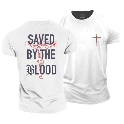 Unisex Saved By The Blood Cotton T-Shirt