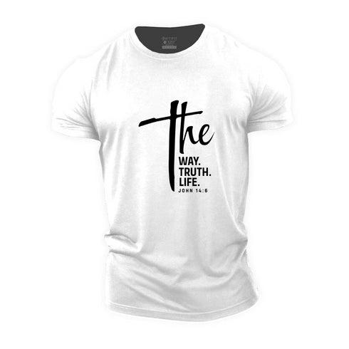 Men's The Way The Truth The Life Cotton T-Shirt