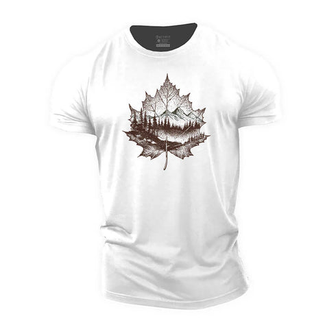 Men's Leaf View Cotton T-Shirt