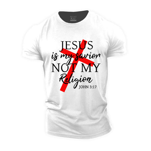 Unisex Jesus Is My Savior Not My Religion Cotton T-Shirt