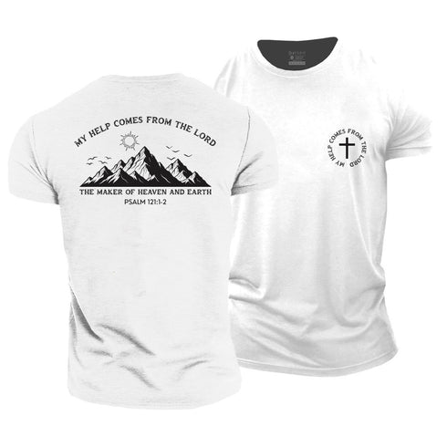 Men's MY HELP COMES FROM THE LORD Cotton T-Shirt