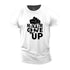 Men's Never Give Up Cotton T-Shirt