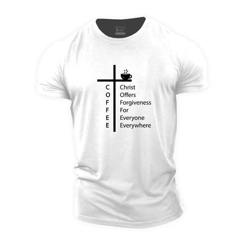 Men's Coffee Faith Cotton T-Shirt