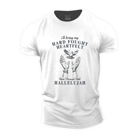 Men's HARD FOUGHT HEARTFELT Cotton T-Shirt