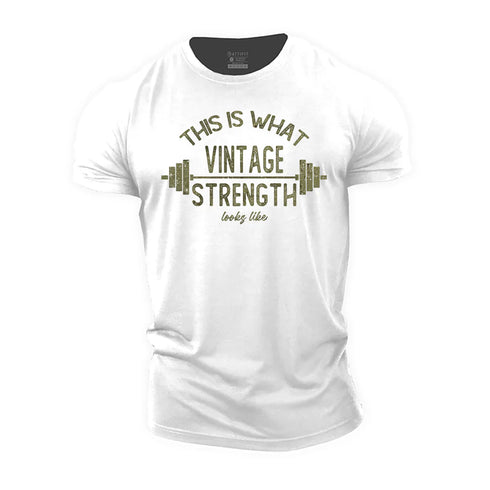 Men's This Is What Vintage Strength Looks Like Cotton T-Shirt