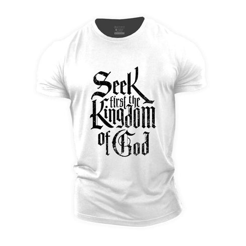 Men's Seek First The Kingdom Of God Cotton T-Shirt
