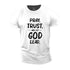 Men's Pray Trust And Let God Led Cotton T-Shirt