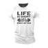 Men's Life Is Short Lift Heavy and Pray Often Cotton T-Shirt