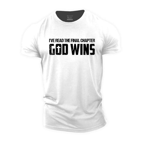 Men's God Wins Cotton T-Shirt
