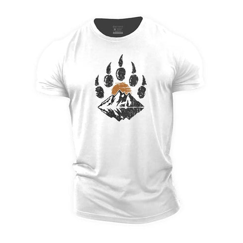 Men's Mountain Bear Paw Cotton T-Shirt