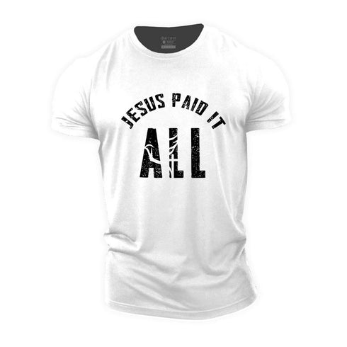 Men's Jesus Paid It All Cotton T-Shirt