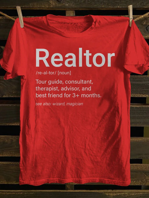 Unisex Real Estate Realtor Definition T-shirt