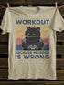 Unisex Because Murder Is Wrong Black Cat T-shirt