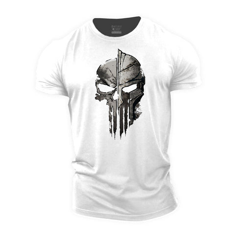 Men's Skeleton Spartan Cotton T-Shirt