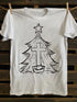 Unisex The Cross And The Christmas Tree Print T-shirt