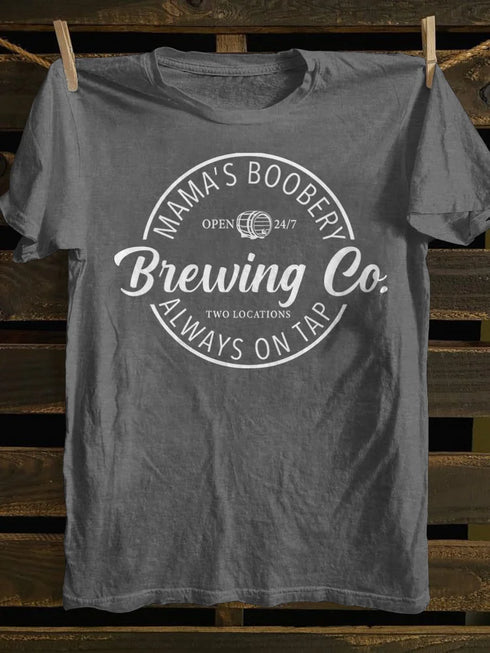 Unisex Brewing Co Funny Breast Feeding T-shirt