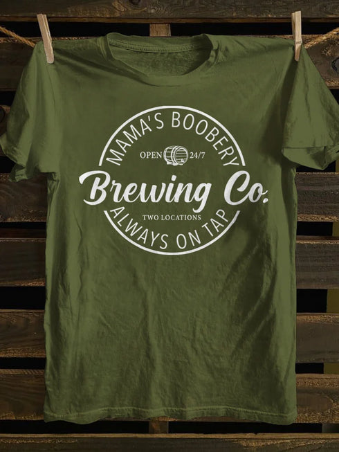 Unisex Brewing Co Funny Breast Feeding T-shirt