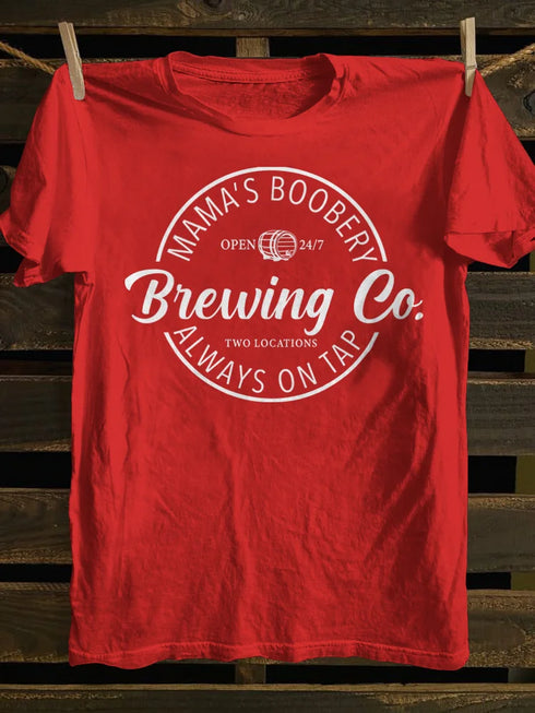 Unisex Brewing Co Funny Breast Feeding T-shirt