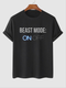 Men's Beast Mode: On Off Wording Printed T-shirt