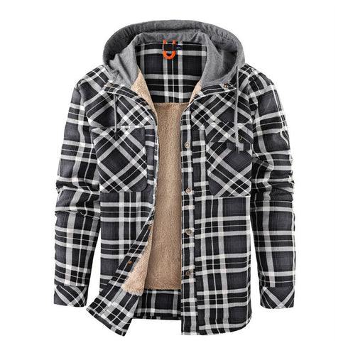 Men‘s Warm Pocket Casual Hoodie Jacket Outwear